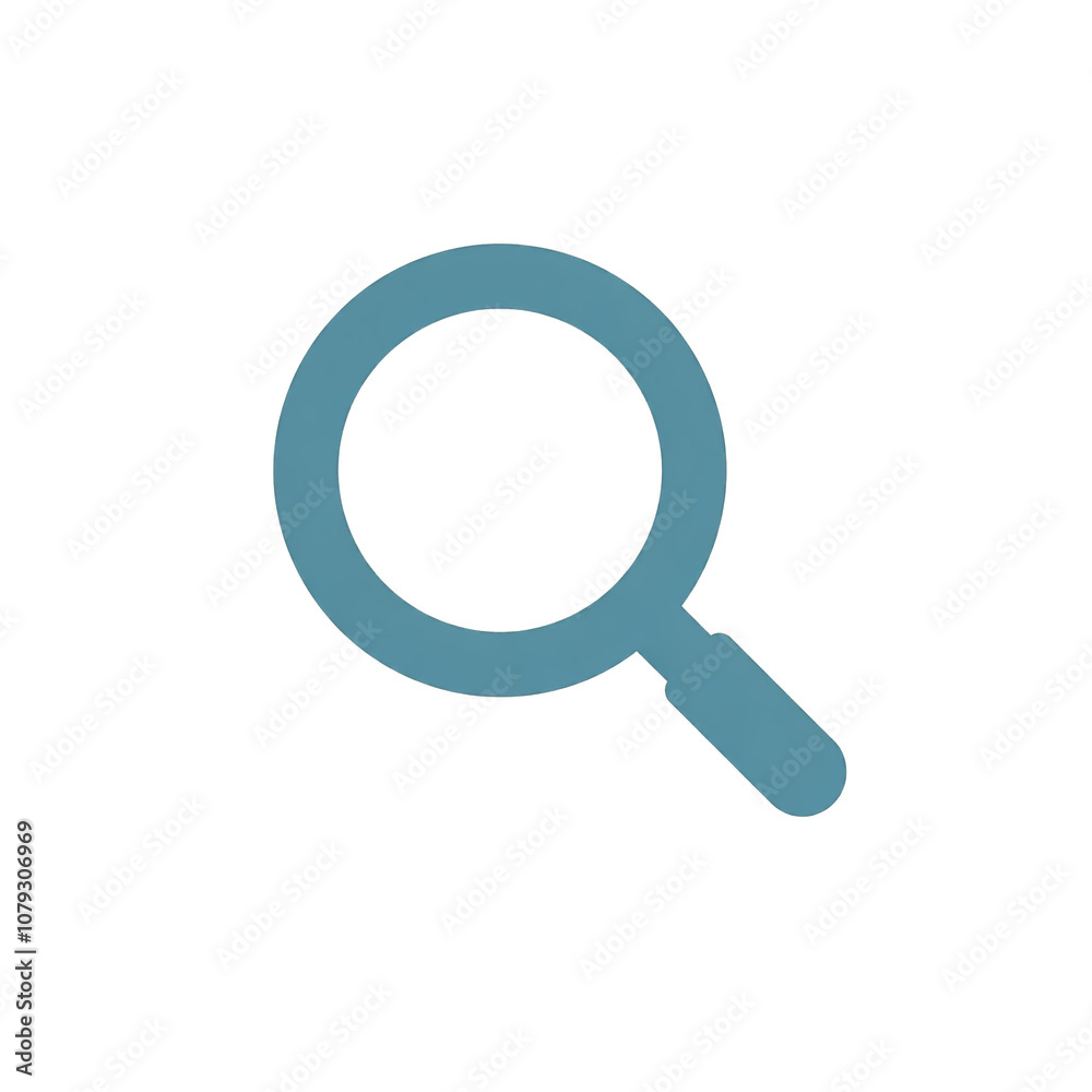 Magnifying glass icon on white background Magnifying glass icon on white background