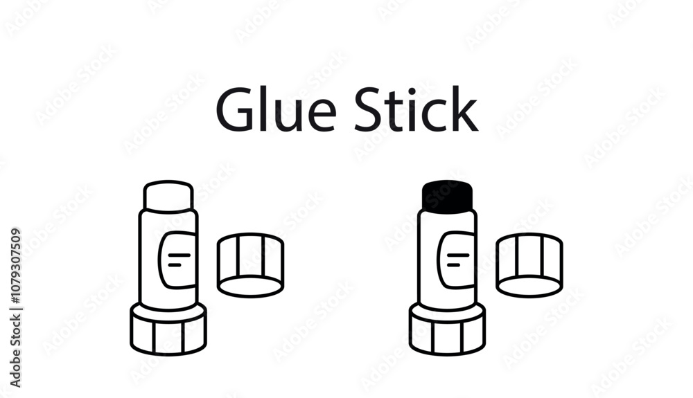Glue Stick icon design with white background stock illustration Glue Stick icon design with white background stock illustration