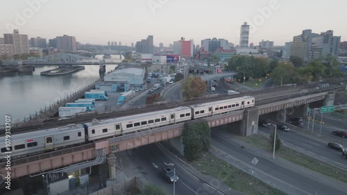 Aerial view of The Metro North in The Bronx