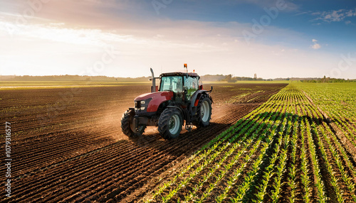 Tractor en campa