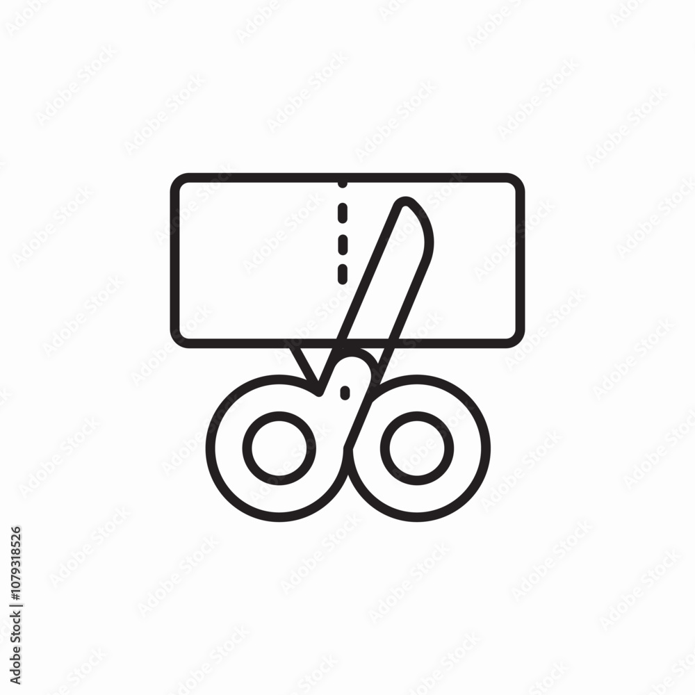 coupon cut icon sign vector