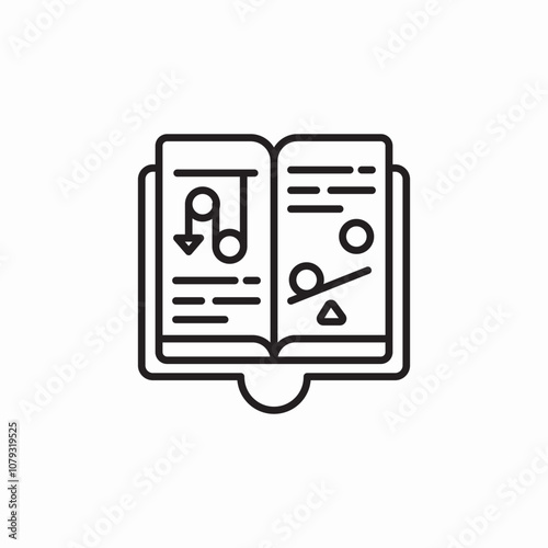 physics book icon sign vector