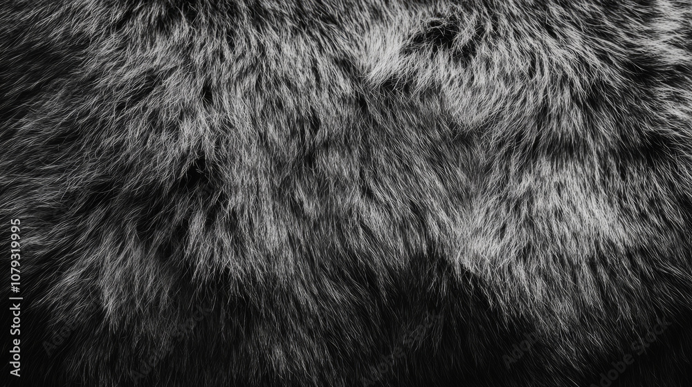 Close-up of soft black and gray fur with natural lighting textures Close-up of soft black and gray fur with natural lighting textures