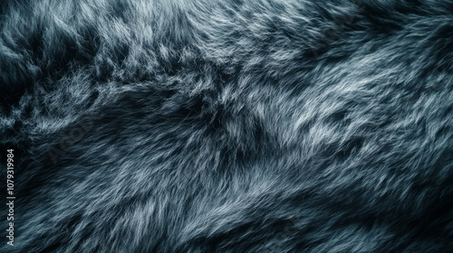 Soft black fur texture close-up showcasing detailed strands and colors