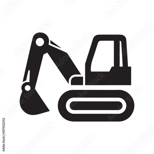 Professional Backhoe Silhouette Vector Illustrations for Designers