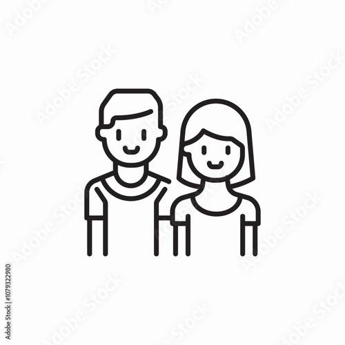 couple love icon sign vector