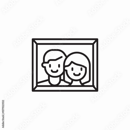 family picture icon sign vector