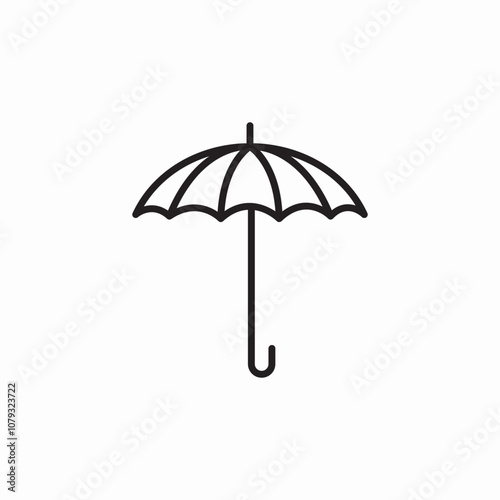 umbrella rain icon sign vector