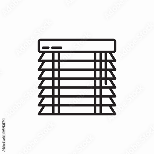 window blinds icon sign vector