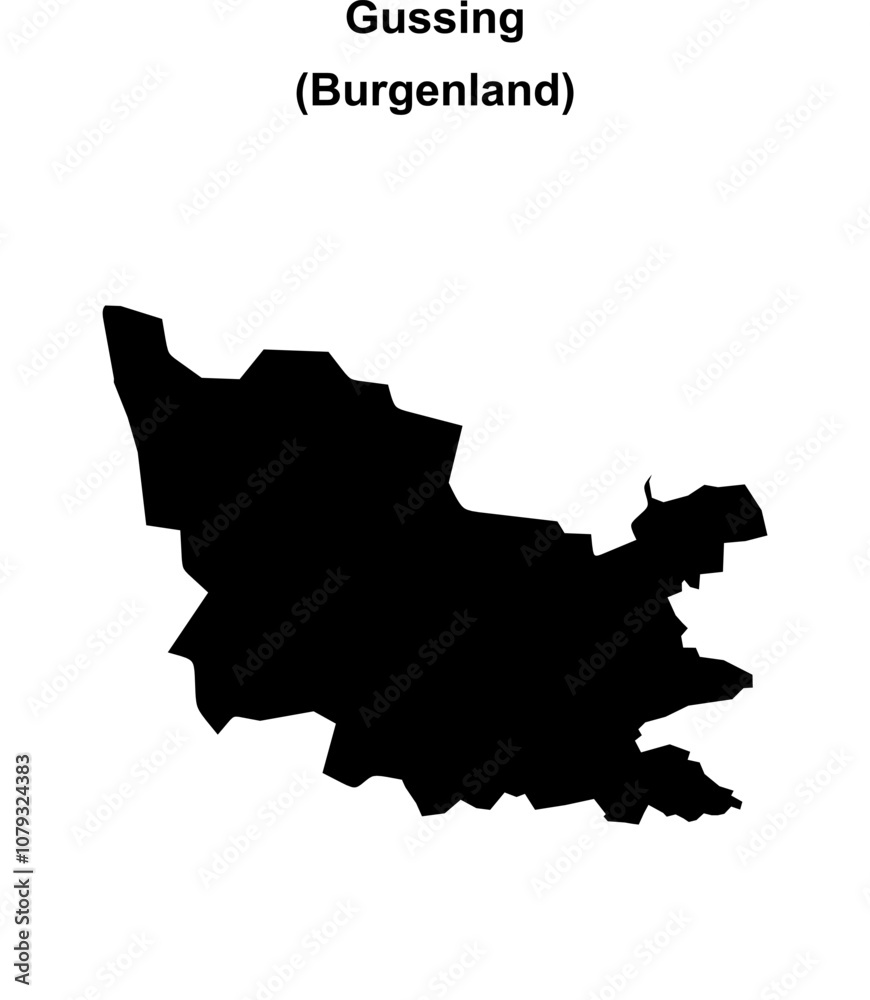 Gussing blank outline map Gussing blank outline map