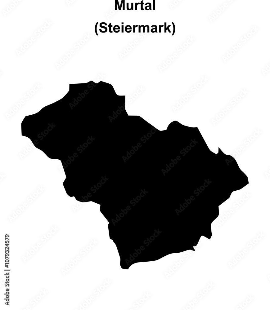 Murtal blank outline map Murtal blank outline map