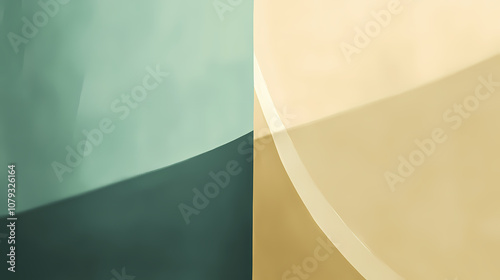 Minimalist abstract background with restrained color use and simple forms, copy space. Organic. Illustration photo