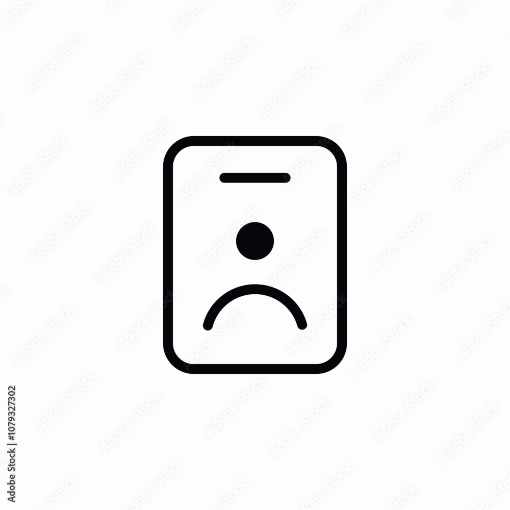 id badge employee icon sign vector id badge employee icon sign vector