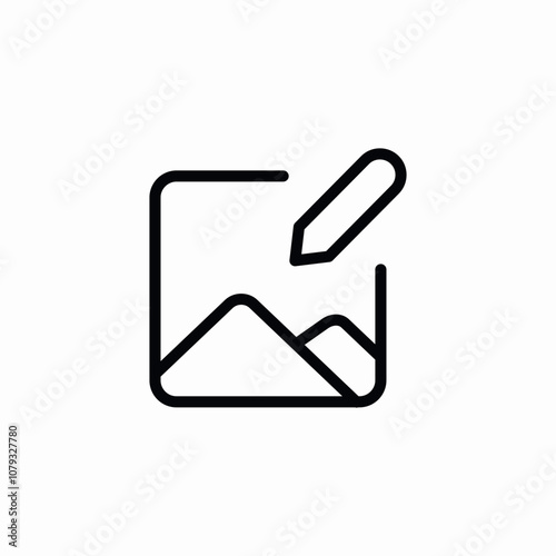 photo edit icon sign vector