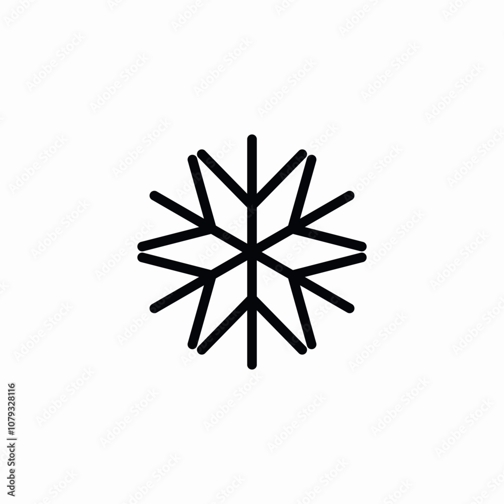 snowflake winter icon sign vector snowflake winter icon sign vector