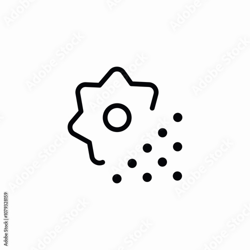 sun snow icon sign vector