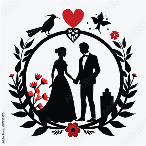 Legacy of Love, Vector White background illustration, Generative Ai