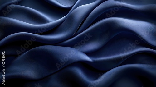 Abstract Blue Wavy Background - Smooth, Textured, Design Element