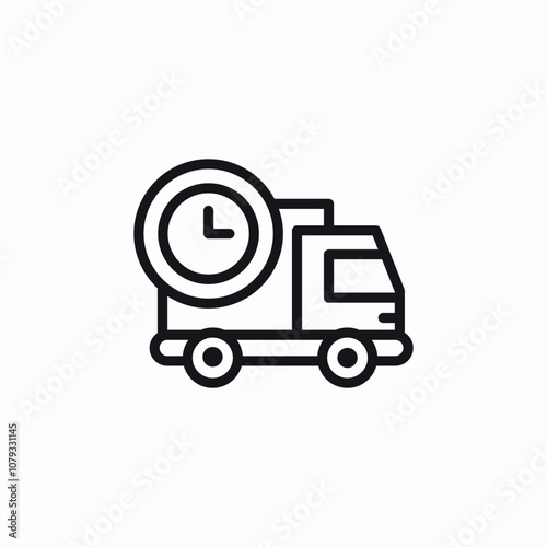 delivery time icon sign vector