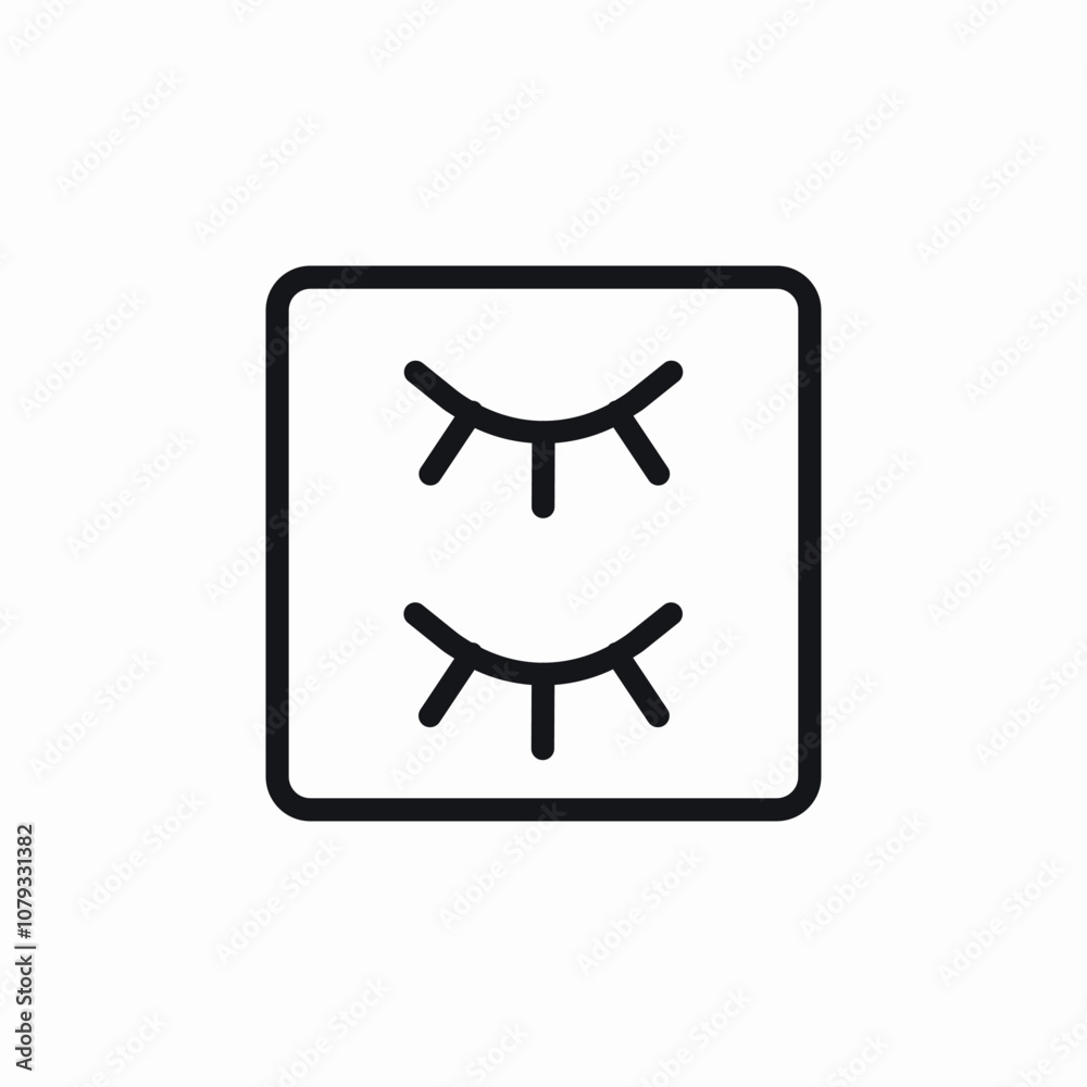 fake eyelashes icon sign vector fake eyelashes icon sign vector