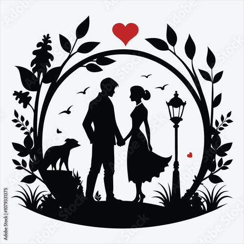 Legacy of Love, Vector White background illustration, Generative Ai