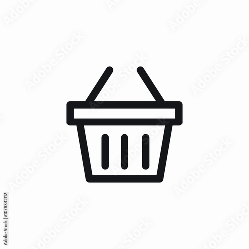 shopping basket icon sign vector