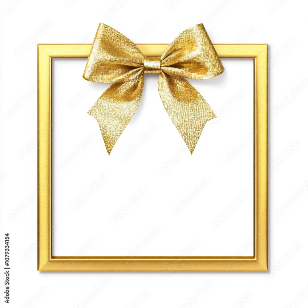 Gold gift box frame mockup or present frame border isolated on white background with shadow minimal creative idea concepts 3D rendering
Gold gift box frame mockup or present frame border isolated on white background with shadow minimal creative idea concepts 3D rendering
