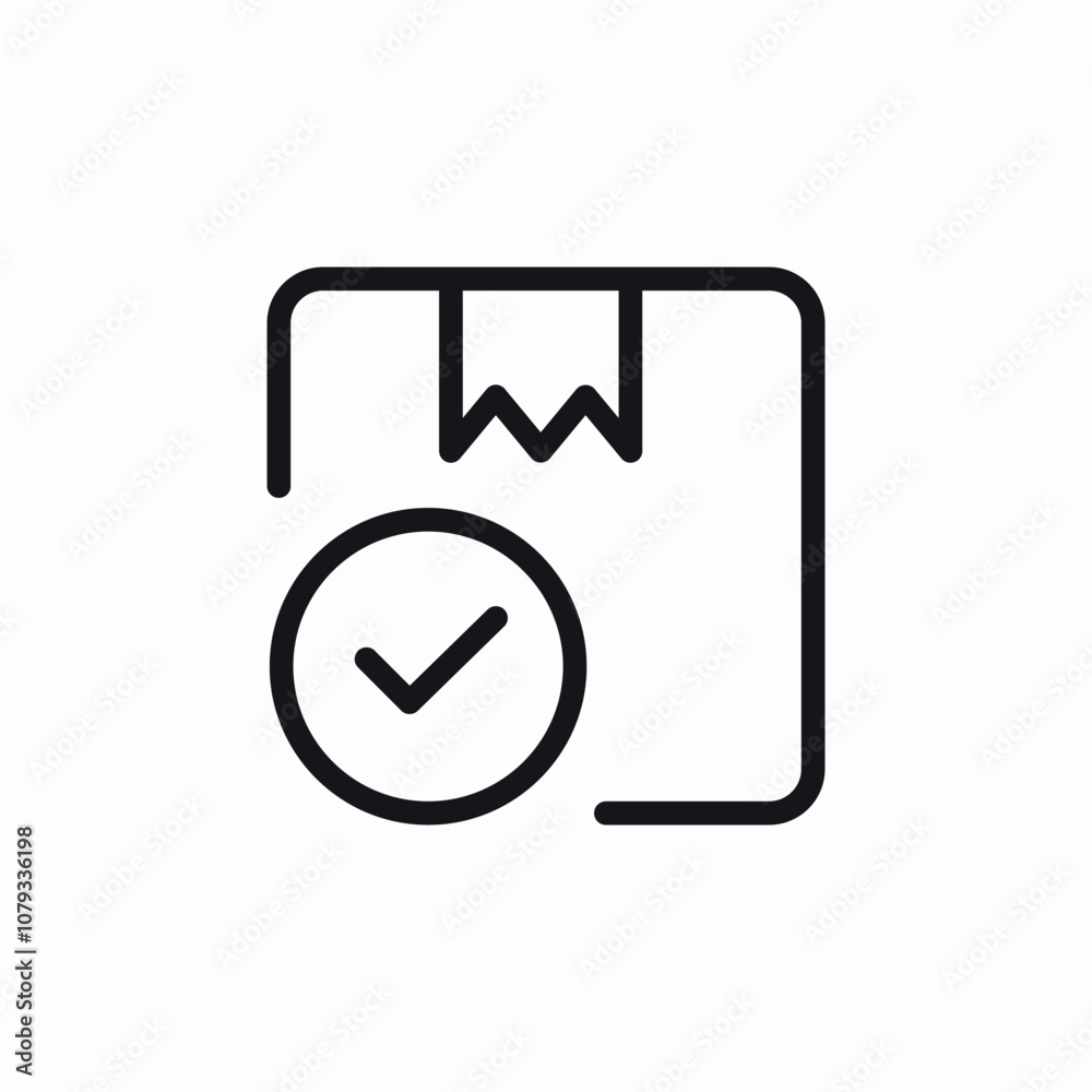 deliery check mark icon sign vector deliery check mark icon sign vector