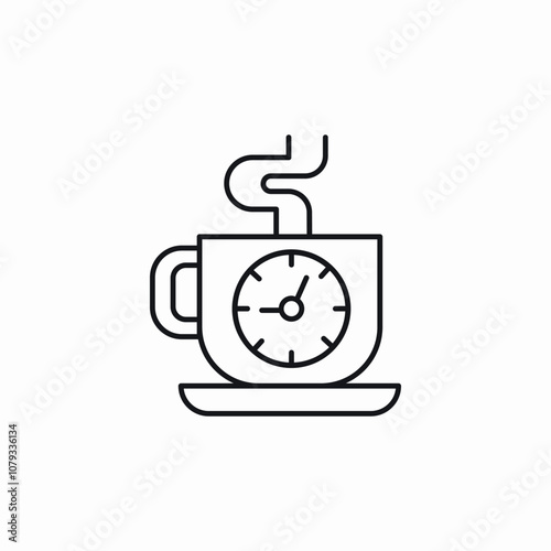 coffee time icon sign vector