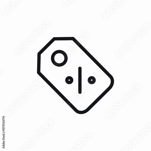 discount tag icon sign vector