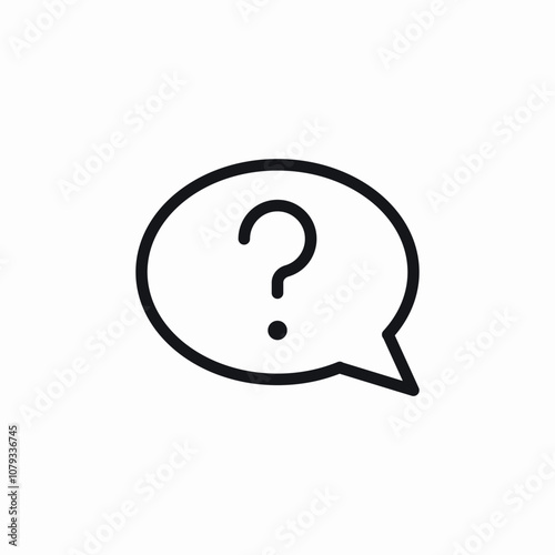 faq question icon sign vector