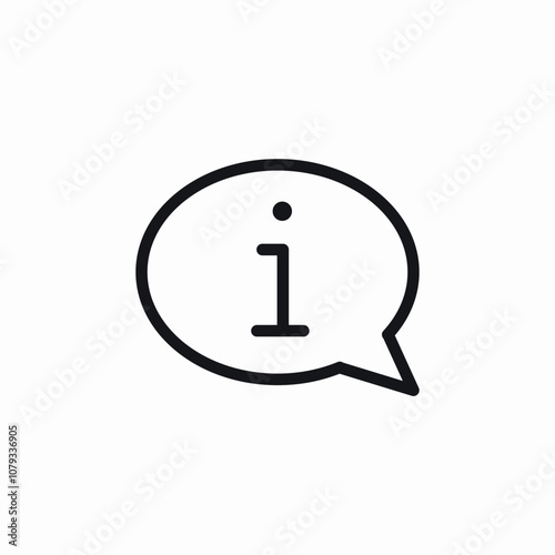 information faq speech bubble icon sign vector