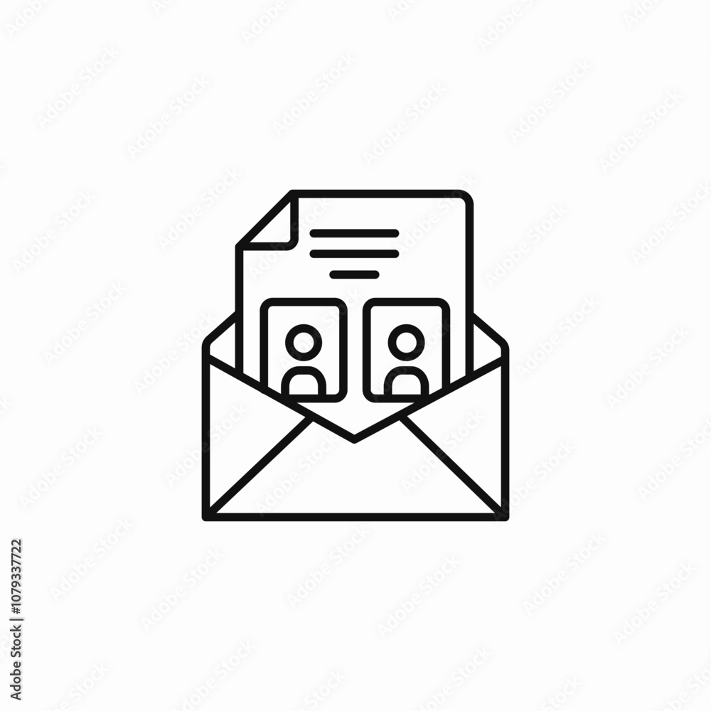 vote members mail icon sign vector vote members mail icon sign vector