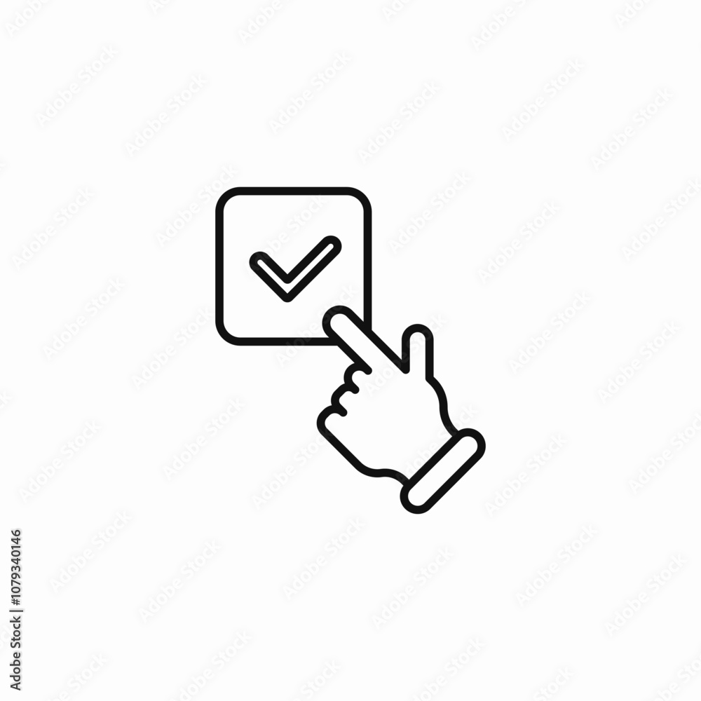 check mark click icon sign vector check mark click icon sign vector