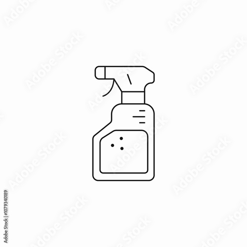 cleaning spray icon sign vector