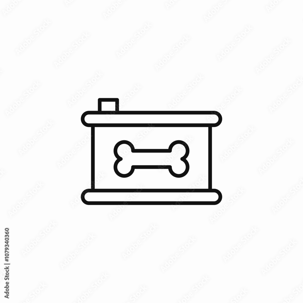 dog food can icon sign vector dog food can icon sign vector