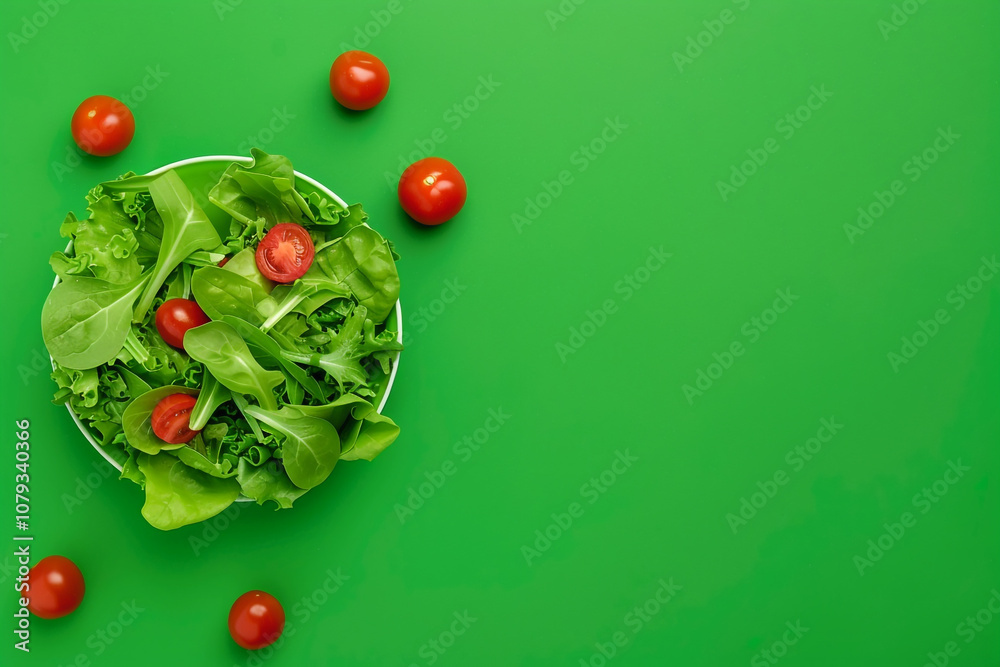 Fresh Salad with Mixed Greens and Cherry Tomatoes