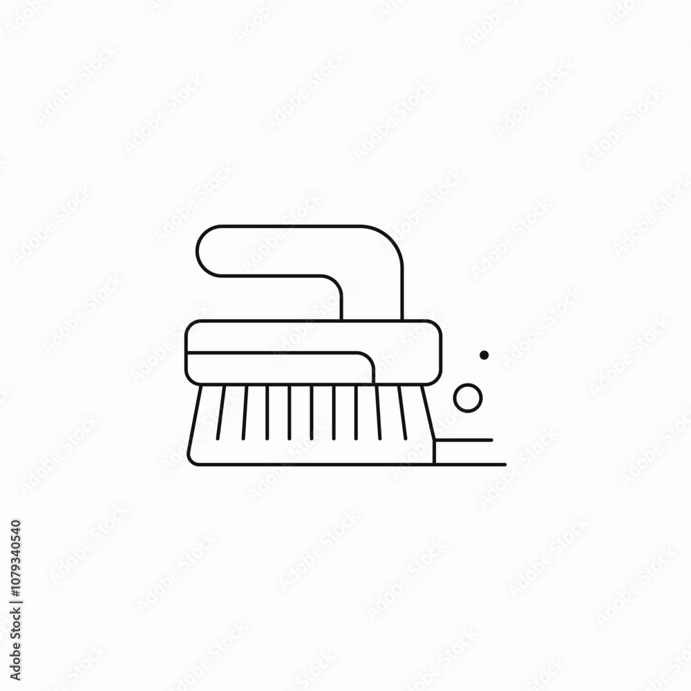 floor cleaning brush icon sign vector floor cleaning brush icon sign vector