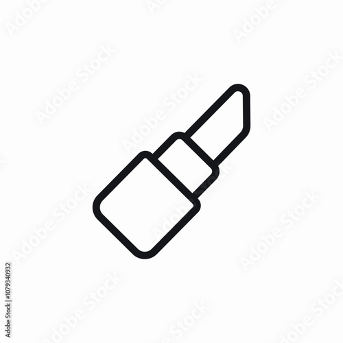 makeup lipstick lips icon sign vector