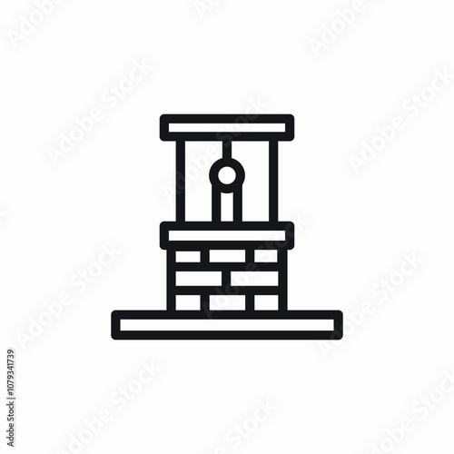 water well icon sign vector
