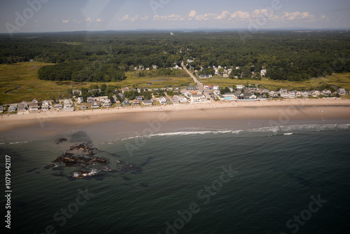 Aerial view of New Hampshire seacoast