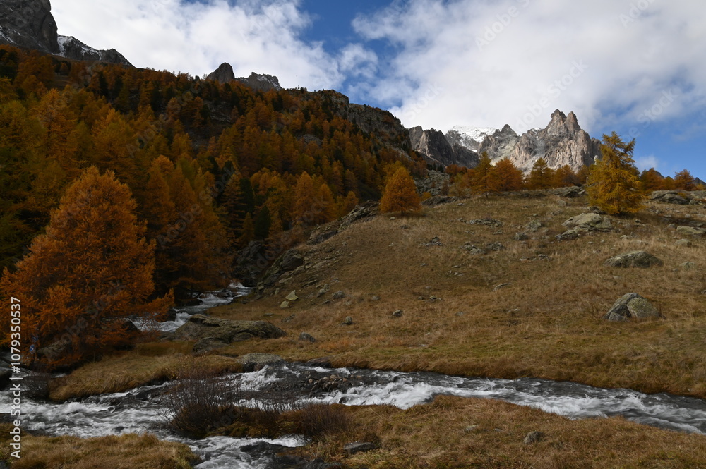 Fototapeta premium Vallée de la Clarée, Névache (05)