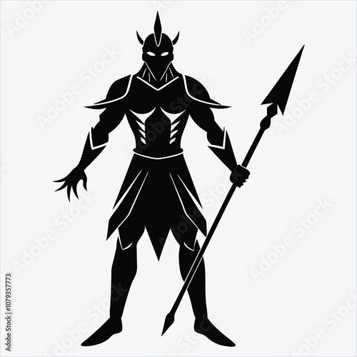 Nonviolent Warrior, Vector White background illustration, Generative Ai