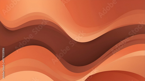 neon Terracotta, Warm Sand, Clay Brown glowing gradient background, a soft grainy noise texture with shimmering highlights and Smooth Transitions for a dynamic effect