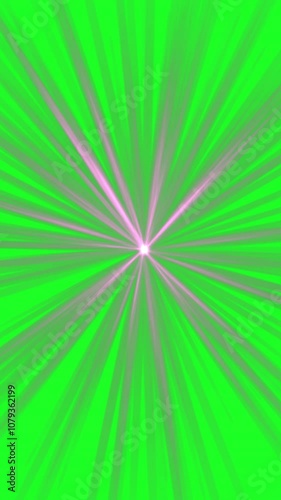 Light rays on green screen vertical video