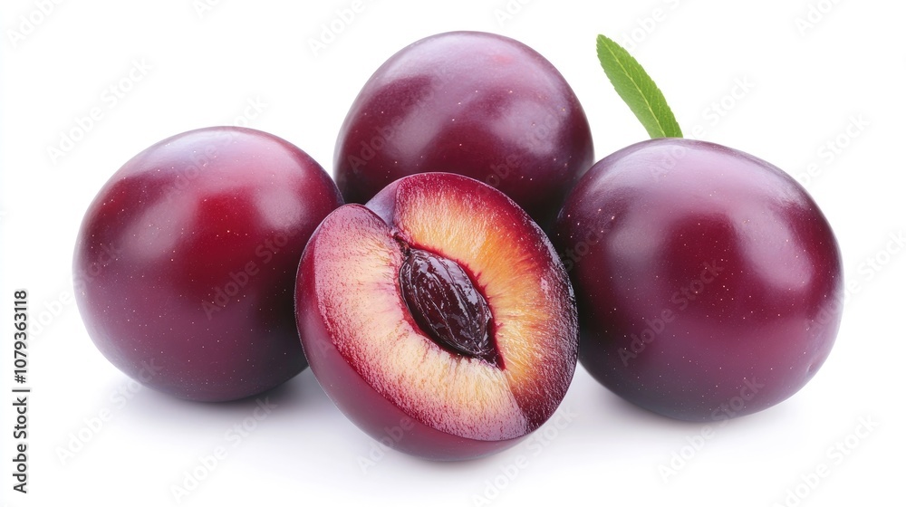 Obraz premium Plums are believed to be among the earliest fruits cultivated by humans with several common varieties originating solely in human habitats such as Prunus domestica