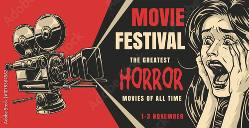 Classic horror film festival excitement
