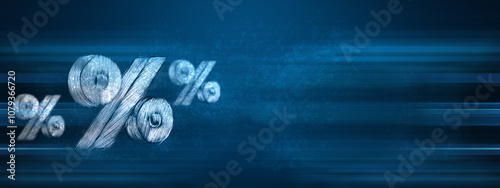 percent symbol on  sale discount. sale sign