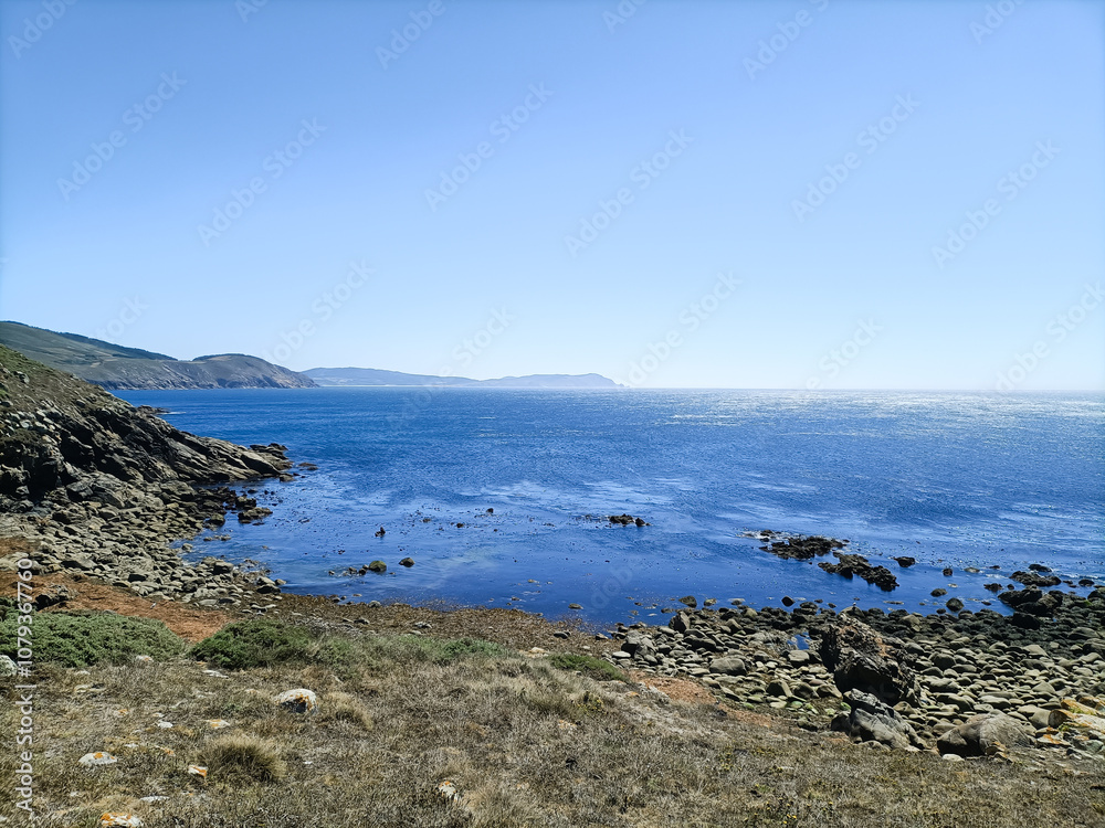Cape Tourinan shoreline landscape, Galicia, Spain Cape Tourinan shoreline landscape, Galicia, Spain