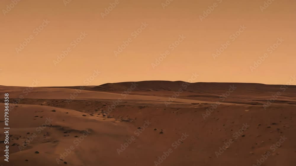 Planet view without a life. Another planet discovery concept